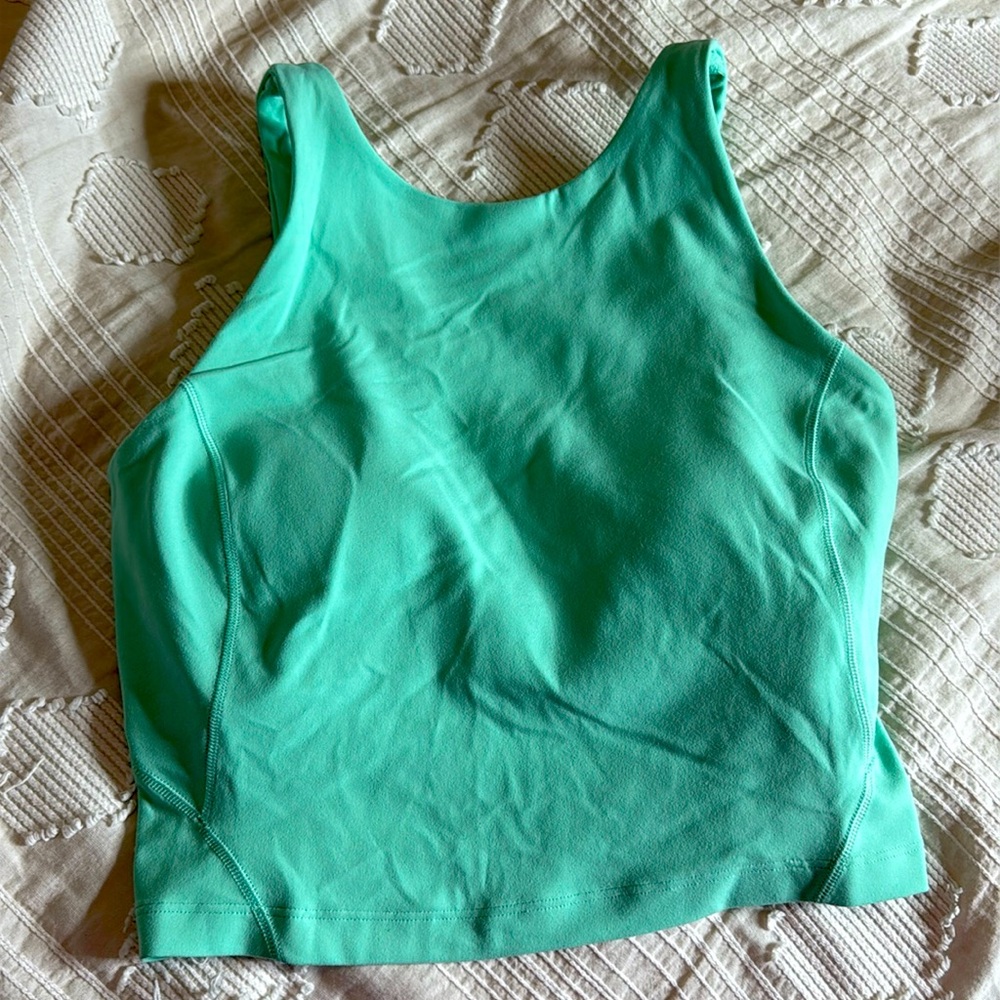 Lululemon align sports bra 
Size 2
Light teal color